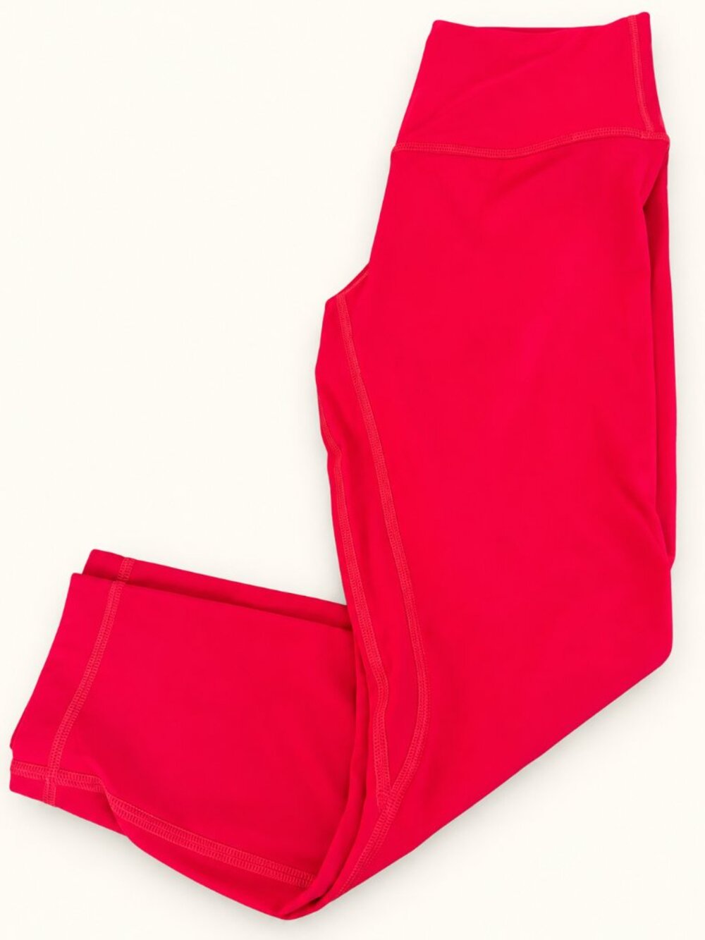 Lululemon Crop Leggings Size 6 Red 23" High Rise Athletic Pants